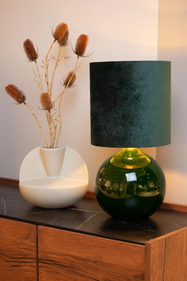 Lucide ESTERAD - Table lamp - Ø 24 cm - 1xE14 - Green - atmosphere 1